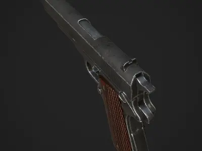 Colt M1911A1 Pistol  Low-poly 3D model