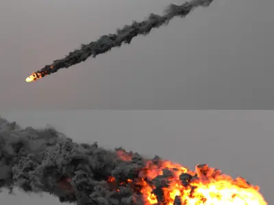 Meteor Trail VDB For Blender 3D model