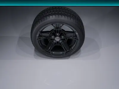 CR5OB wheel Low-poly 3D model