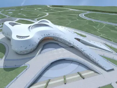 Commercial Center Complex 3D model