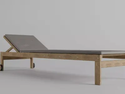 Pool lounger 3D model