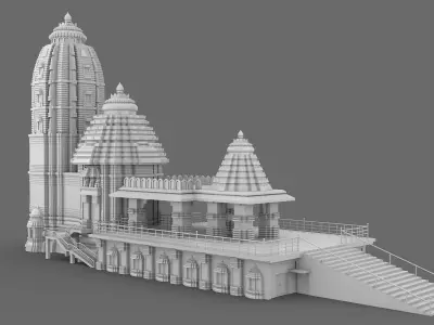 Jagannath Puri Temple 3D model
