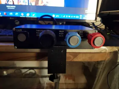 Cessna throttle style with carb heat 3D print model