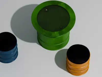 Barrel Furniture 3D model