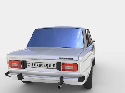  Vaz 2106 Russian Car Free 3D model