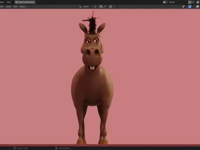 Stanley Horse 3D Model  Low-poly 3D model
