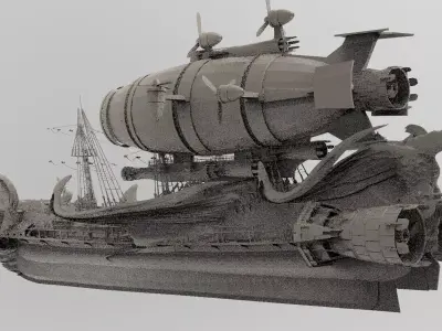 Deaths Airship 3D model