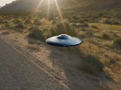 Realistic UFO UAP Ovni Extraterrestial Spaceship 3D model