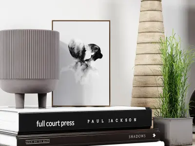 Book Decor Set 3D model