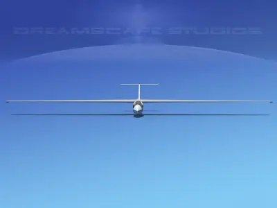 SZD-22 Mucha Glider V02 3D model