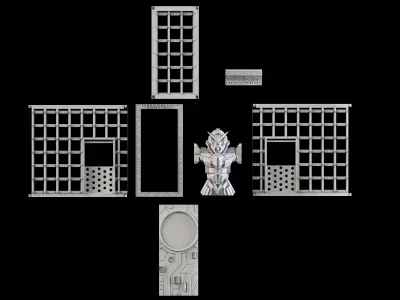 Robot Hangar boknook 3D print model
