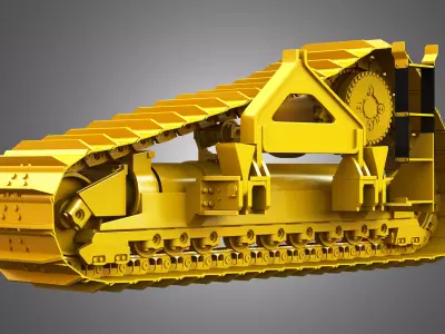 Crawler System - PL83 Pipelayer 3D model