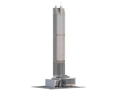 Generic High Rise building for exterior city scene 3D model