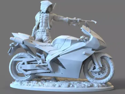 Reed hood Owtlaw from Batman DC comics STL file 3D print model