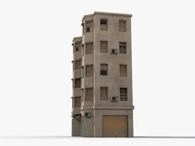 Arab Middle East Building x29 Low-poly 3D model