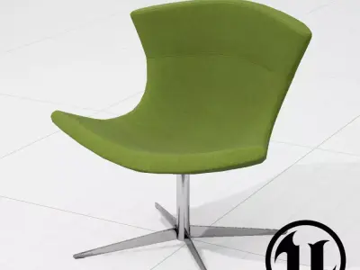 PlusHalle Jet Chair UE4 Low-poly 3D model