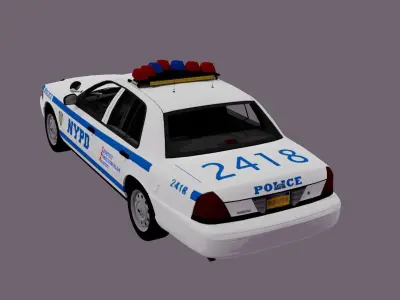 NYPD CVPI Free low-poly 3D model