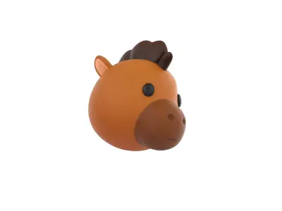 Prop140 Horse Head 3D model