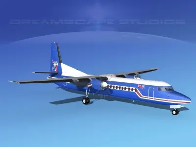 Fokker F-60 Air UK 1 3D model