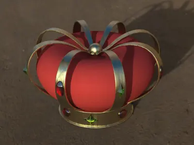 King Crown Low-poly 3D model purchase