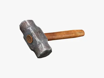 Hammer PBR Low-poly 3D model