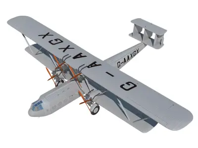 HandleyPage HP42 3D model