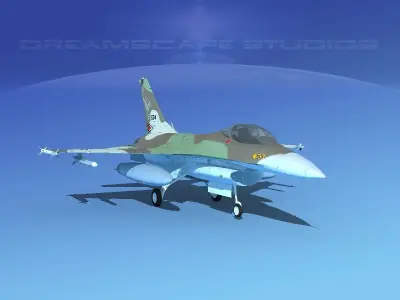 Gen Dyn F-16A Falcon V33 Israel 3D model