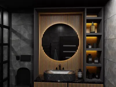 BathRoom  Low-poly 3D model order