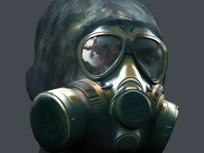 Helmet 3d model military combat Military Low-poly VR Low-poly 3D model