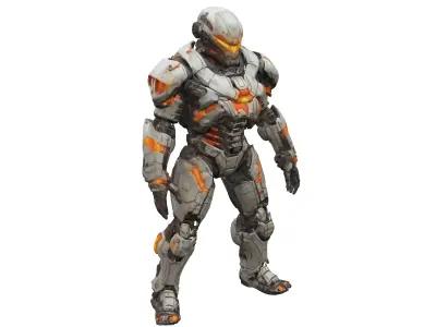 scifi morphed cyborg from dead space extremely detailed hyper... 3D model purchase