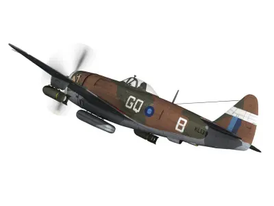 Republic P-47D Thunderbolt MK II - Jungle Queen 3D model