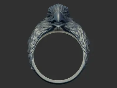 Eagle Ring 3D print model 7