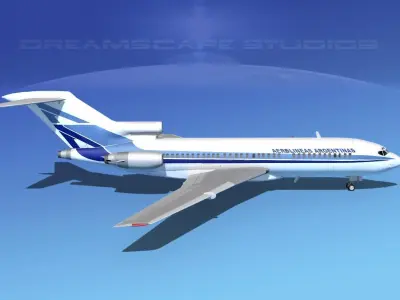 Boeing 727-100 Aerolineas Argentinas 1 3D model