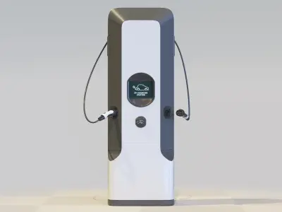 Car Charging Station 3D model
