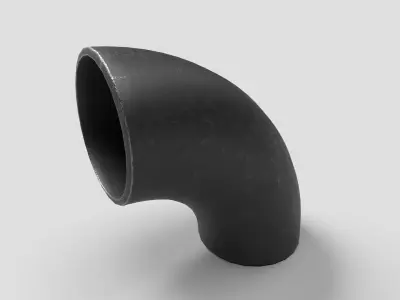 Elbow Pipe Long Radius 6 inches 3D model