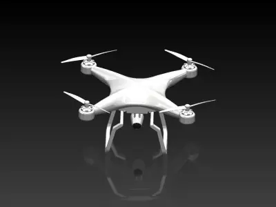 Research Drone Low-poly 3D model