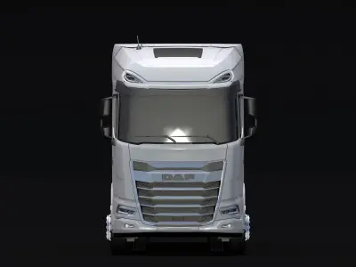 2021 DAF XG 480 Tank Trailer Low-poly 3D model