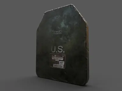 SAPI Body Plate - Game Ready PBR Low-poly 3D model