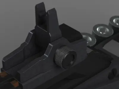  Futuristic Assault Rifle XCAR S14 3D model