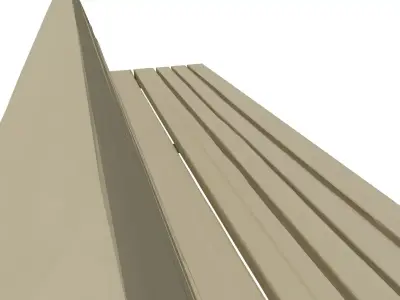 Low poly Bench Free low-poly 3D model purchase