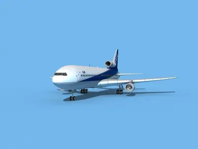 Lockheed L-1011 All Nippon Airways 3D model