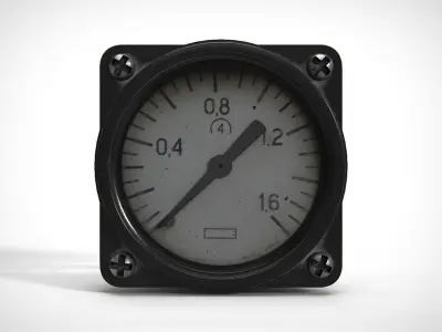 Analog Indicator PBR Low-poly 3D model