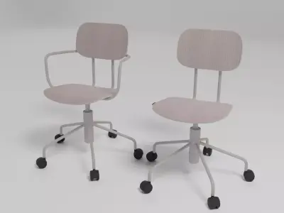 NEW SCHOOL - Swivel chair with integrated cushion - Free 3D model