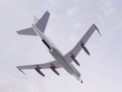 RC-135S SIGINT Style Jet - Custom 1950s Aircraft Low-poly 3D model