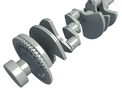 12 Engine Part Models 3D model