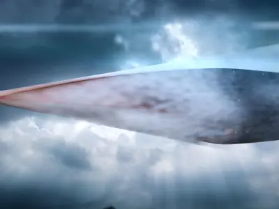 Hypersonic missile HSM A2 01 3D model
