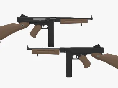 Thompson Low-poly Free low-poly 3D model