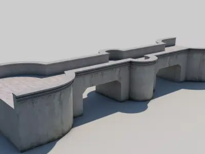 Medieval Bridge 3D model