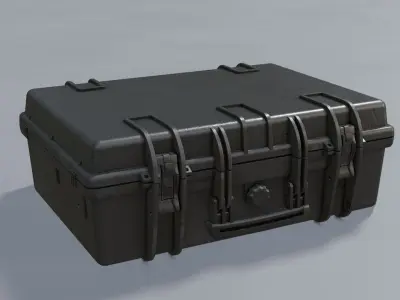 Hard case Low-poly 3D model