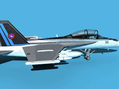 Boeing FA-18F Super Hornet V21 Maverick 3D model